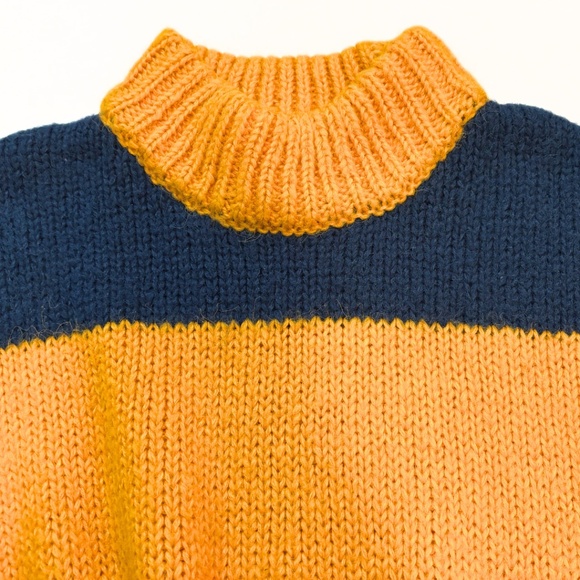 Vero Moda Bold Chunky Knit Striped Sweater Size L - Picture 4 of 7